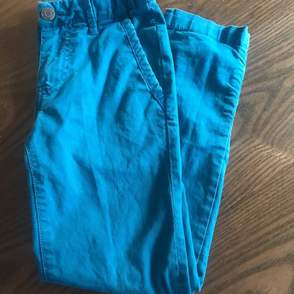 Turquoise chinos - Picture 3 of 5
